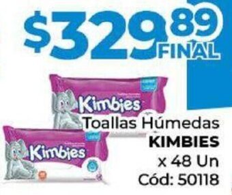 Diarco Toallas Húmedas KIMBIES x 48 Un oferta
