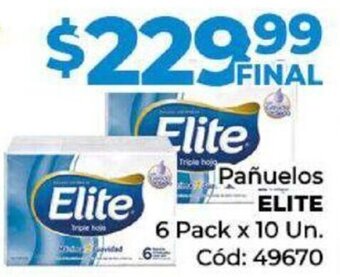 Diarco Pañuelos ELITE 6 Pack x 10 Un. oferta