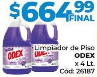 Diarco Limpiador de Piso ODEX x 4 Lt. oferta
