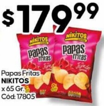 Diarco Papas Fritas NIKITOS X 65GR oferta