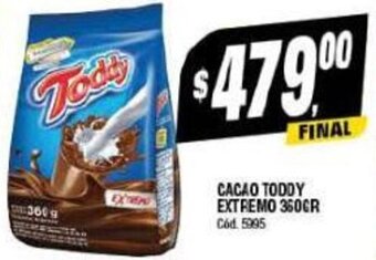 Supermercados Yaguar CACAO TODDY EXTREMO 360GR oferta