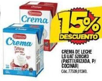 Supermercados Yaguar CREMA DE LECHE LS UAT 520CM3 oferta