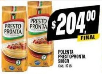 Supermercados Yaguar POLENTA PRESTOPRONTA 500GR oferta