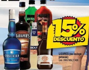 Supermercados Yaguar LICORES (no incluye petacas) oferta