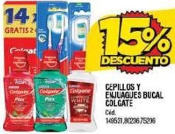 Supermercados Yaguar CEPILLOS Y ENJUAGUES BUCAL COLGATE oferta