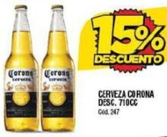 Supermercados Yaguar CERVEZA CORONA DESC. 710CC oferta