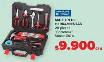 Carrefour MALETÍN DE HERRAMIENTAS 28 piezas "Carrefour" Stock: 100 u. oferta