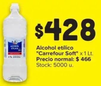 Carrefour Alcohol etílico "Carrefour Soft" x 1 Lt. oferta