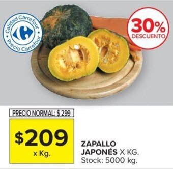 Carrefour ZAPALLO JAPONÉS X KG. oferta