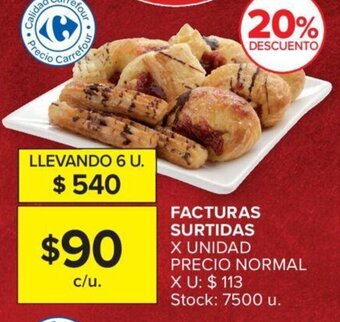 Carrefour FACTURAS SURTIDAS X UNIDAD oferta