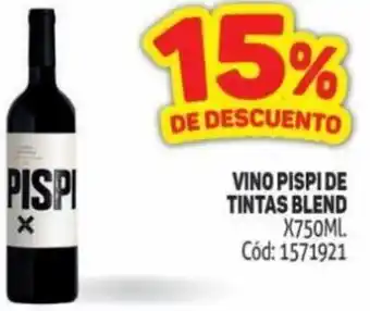 Makro VINO PISPI DE TINTAS BLEND X750ML oferta