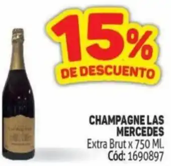 Makro CHAMPAGN CHAMPAGNE LAS MERCEDES Extra Brut x 750 ML. oferta