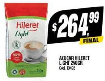 Supermercados Yaguar AZUCAR HILERET LIGHT 250GR oferta