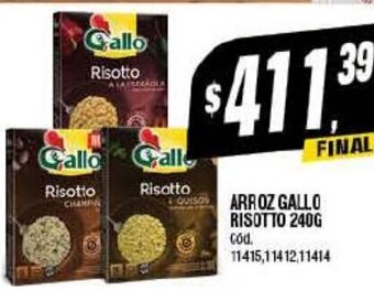 Supermercados Yaguar ARROZ GALLO RISOTTO 240G oferta