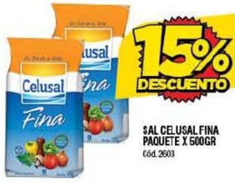 Supermercados Yaguar SAL CELUSAL FINA PAQUETE X 500GR oferta