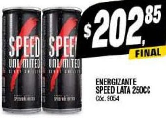 Supermercados Yaguar ENERGIZANTE SPEED LATA 250CC oferta