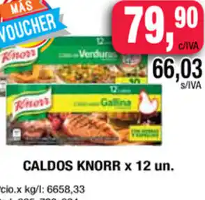 Maxiconsumo Knorr Caldos x 12un oferta