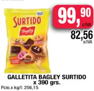 Maxiconsumo Surtido Galletita Bagley Surtido x 390 grs. oferta