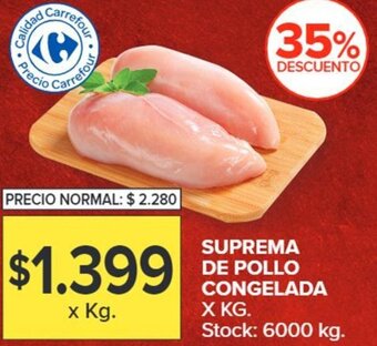 Carrefour Market SUPREMA DE POLLO CONGELADA X KG. oferta
