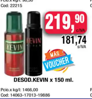 Maxiconsumo Kevin Desod. x 150ml oferta