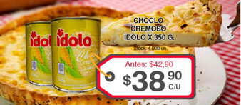 Supermercados Tadicor Ídolo Choclo Cremoso x 350g oferta