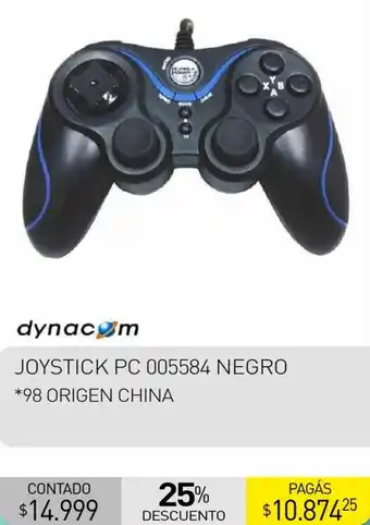 La Anonima dynacom JOYSTICK PC 005584 NEGRO *98 ORIGEN CHINA oferta