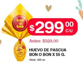 Supermercados Tadicor Bon O Bon Huevo de Pascua x 55g oferta