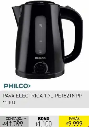 La Anonima PHILCO PAVA ELECTRICA 1.7L PE1821NPP oferta