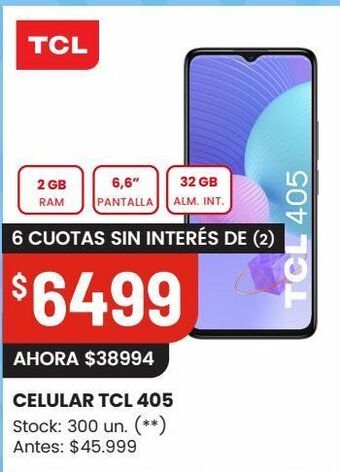 Changomas Celular tcl 405 oferta