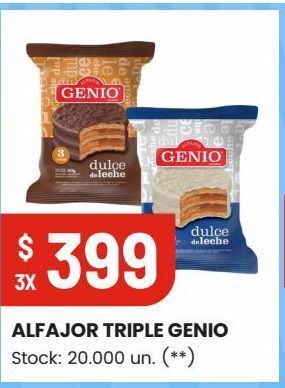 Changomas Alfajor triple genio oferta