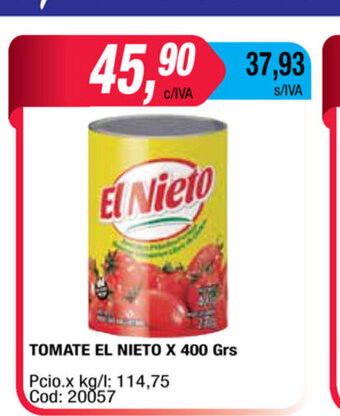 Maxiconsumo El Nieto Tomate x 400grs. oferta