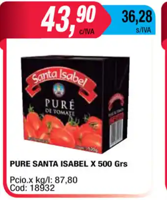 Maxiconsumo Santa Isabel Pure x 500grs oferta