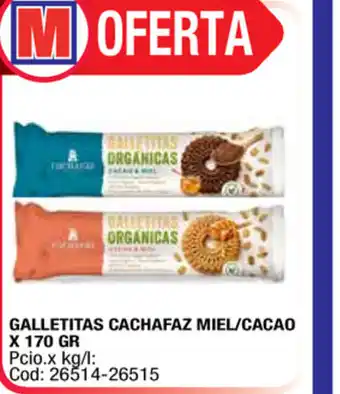 Maxiconsumo Galletitas Cachafaz Miel/Cacao x 170gr oferta