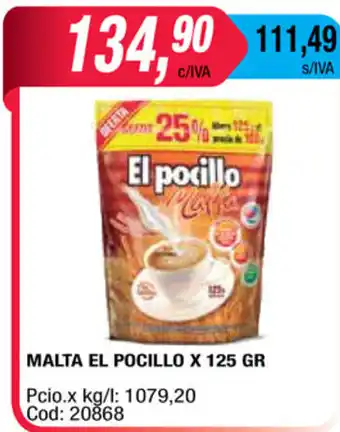 Maxiconsumo Malta El Pocillo x 125gr oferta