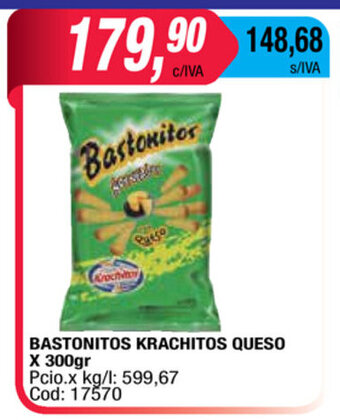 Maxiconsumo Bastonitos Krachitos Queso x 300gr oferta
