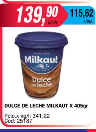 Maxiconsumo Dulce De Leche Milkaut x 405gr oferta
