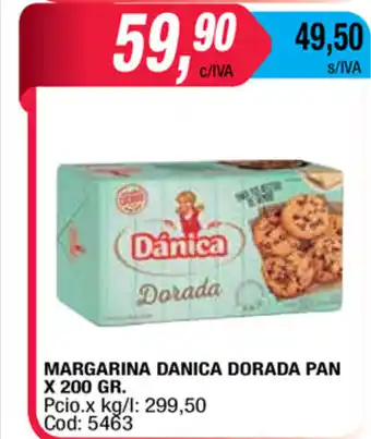 Maxiconsumo Margarina Danica Dorada Pan x 200gr oferta