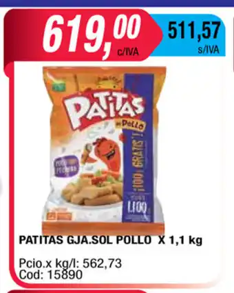 Maxiconsumo Patitas Gja.Sol Pollo x 1,1kg oferta