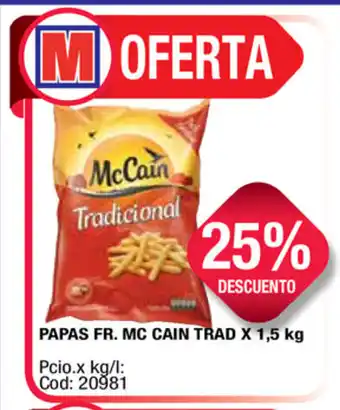 Maxiconsumo Mc Cain Papas Fr. Trad x 1,5kg oferta