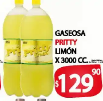 Supermercados Mariano Max Pritty Gaseosa Limón x 3000cc oferta
