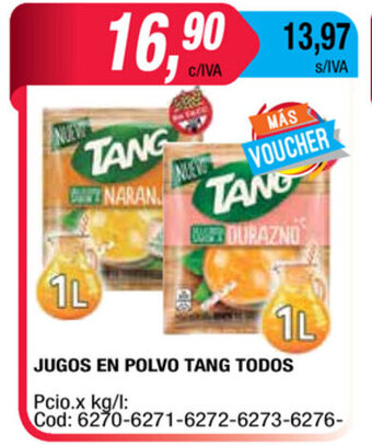 Maxiconsumo Jugos en Polvo Tang Todos oferta