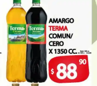Supermercados Mariano Max Terma Amargo Comun/Cero x 1350cc oferta