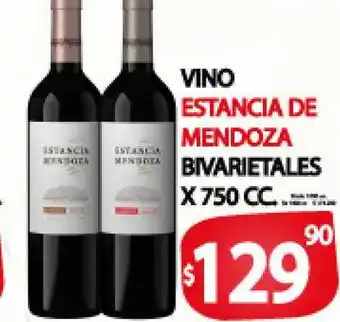 Supermercados Mariano Max Estancia De Mendoza Vino Bivarietales x 750cc oferta