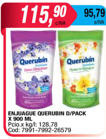 Maxiconsumo Querubin Enjuague D/pack x 900ml oferta