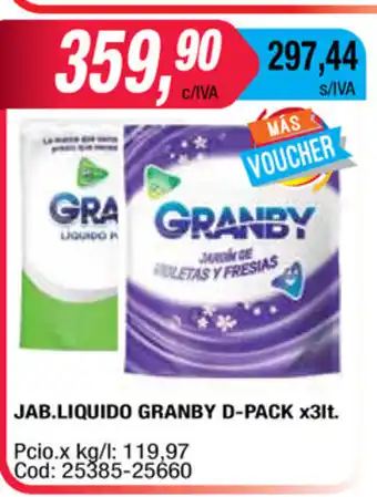Maxiconsumo Granby Jab.Liquido D-Pack x 3lt oferta