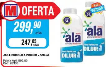 Maxiconsumo Ala Jab Liquido P.Diluir x 500ml oferta