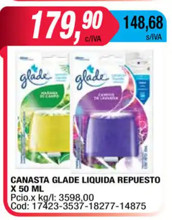 Maxiconsumo Glade Canasta Liquida Repuesto x 50ml oferta