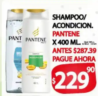 Supermercados Mariano Max Pantene Shampoo/Acondicion. x 400ml oferta