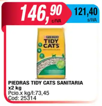 Maxiconsumo Tidy Cats Piedras Sanitaria x 2kg oferta