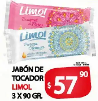 Supermercados Mariano Max Limol Jabón De Tocador 3 x 90gr oferta